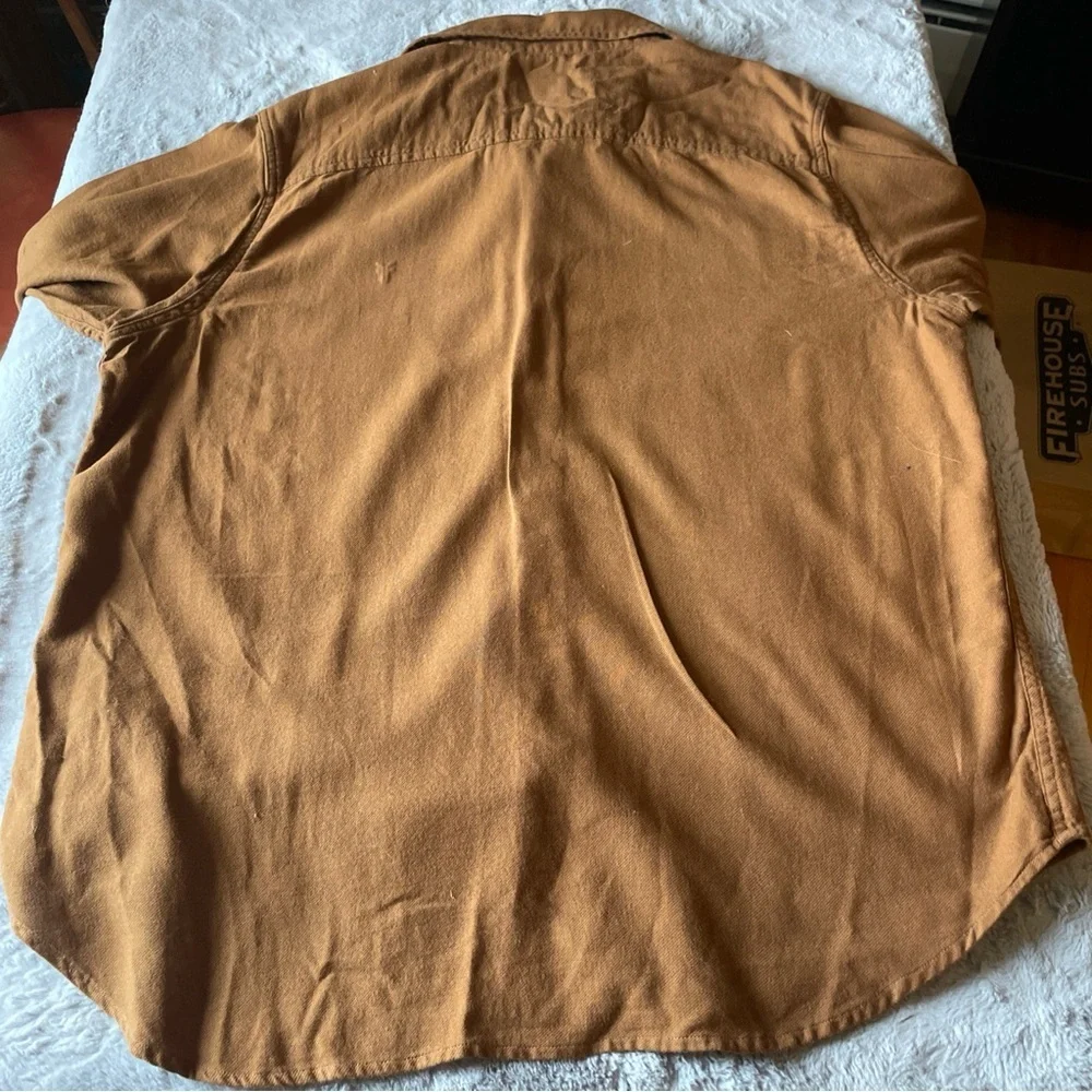 Frye Men's Brown flannel shirt size XL